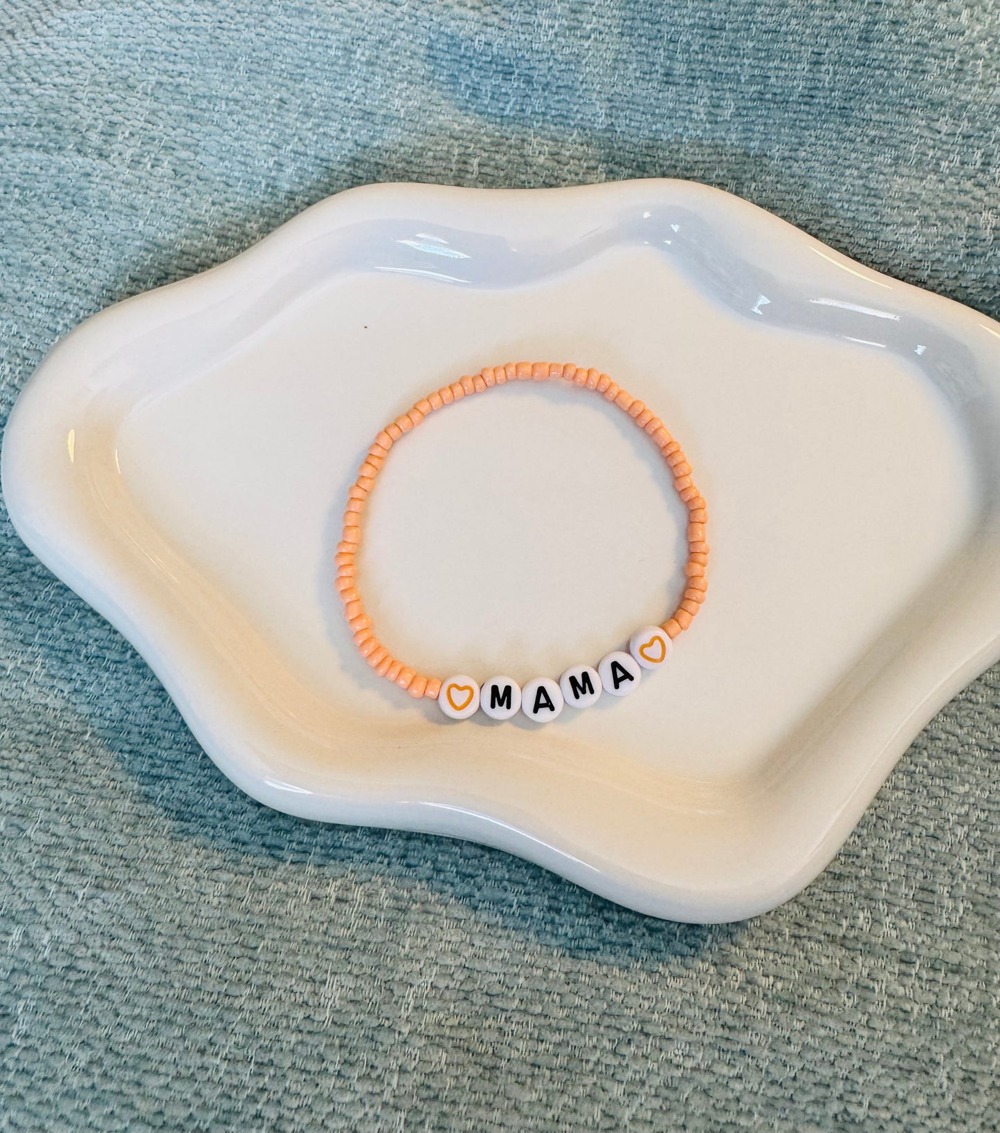 Handmade “Mama” Beaded Bracelet