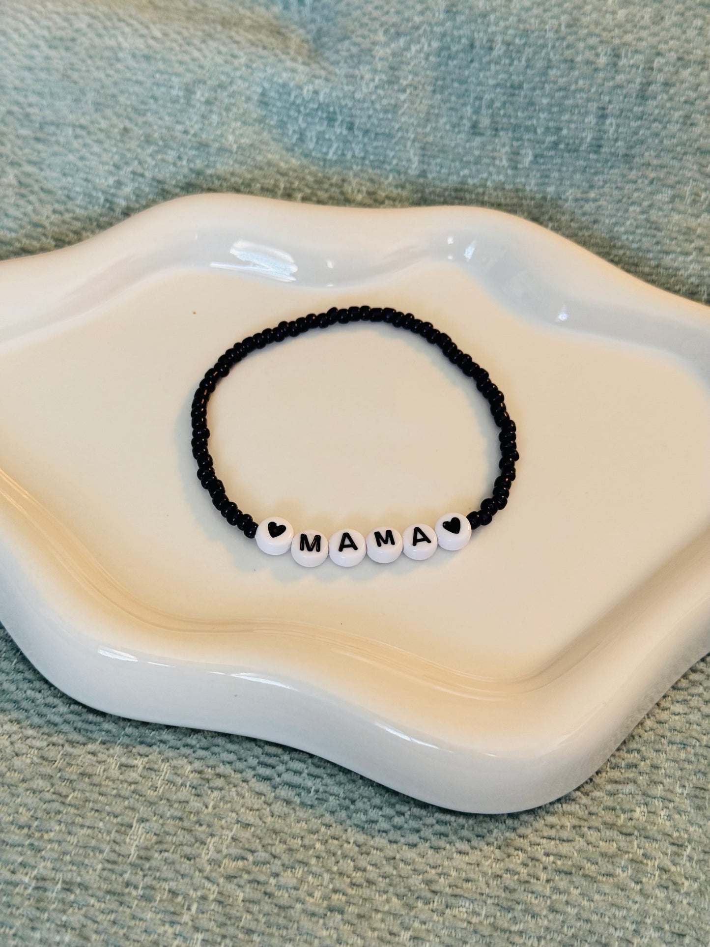 Handmade “Mama” Beaded Bracelet